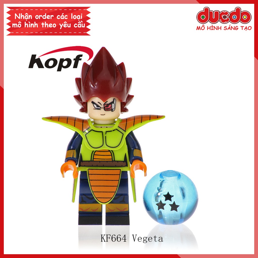 Minifigures các nhân vật 7 viên ngọc rồng mới nhất - Đồ chơi Lắp ghép Mini Dragon Ball Goku KF6057 Mô hình