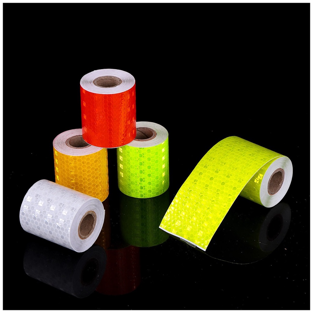 Băng keo dạ quang dán phản quang cho xe máy 8mx1cm