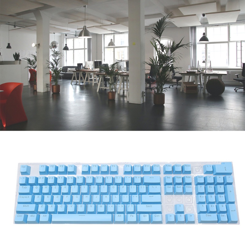 Set 104 nắp phím bằng ABS OEM trong mờ có đèn nền