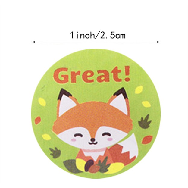 Animal Reward Tape - Cuộn băng keo sticker khen thưởng Sticker Factory - Số lượng 500cái x 2.5cm