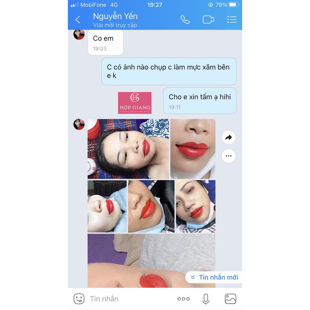Mực xăm Amor hữu cơ Hàn Quốc lên màu tươi tắn trong veo, chất mực siêu đặc