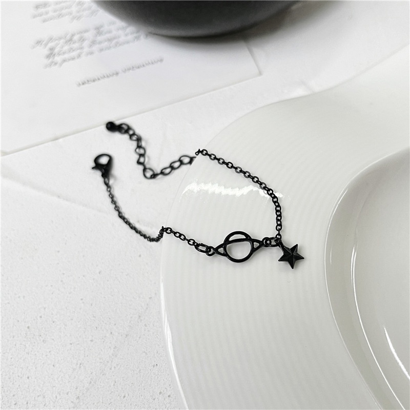 Vòng Đeo Tay Hình Ngôi Sao Đen Phong Cách ins Thời Trang Cao Cấp Dành Cho Nữ F708