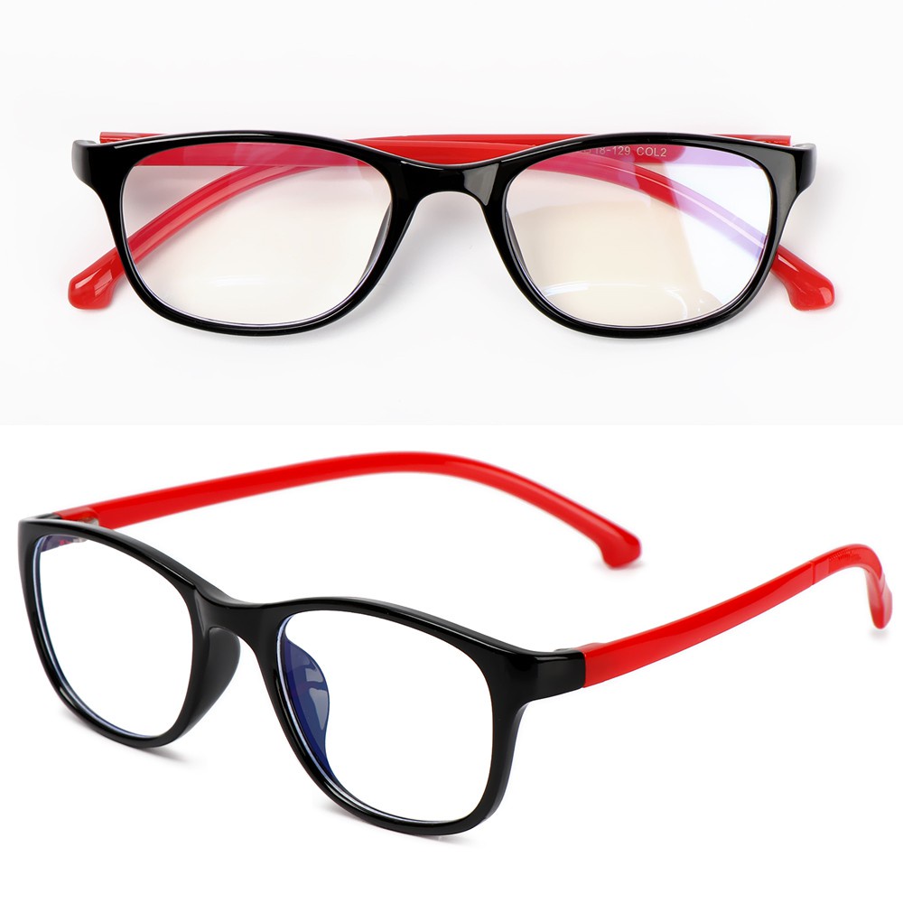 🎉ONLY🎉 Children Boys Girls Comfortable Eyeglasses Portable Ultra Light Frame Kids Glasses TR90 Online Classes Fashion Computer Eye Protection Anti-blue Light