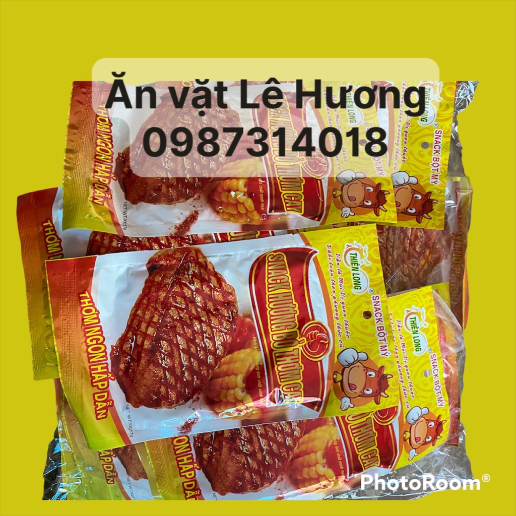 Giá sỉ 1 bịch 50 gói snack Hương Bò Thơm Cay
