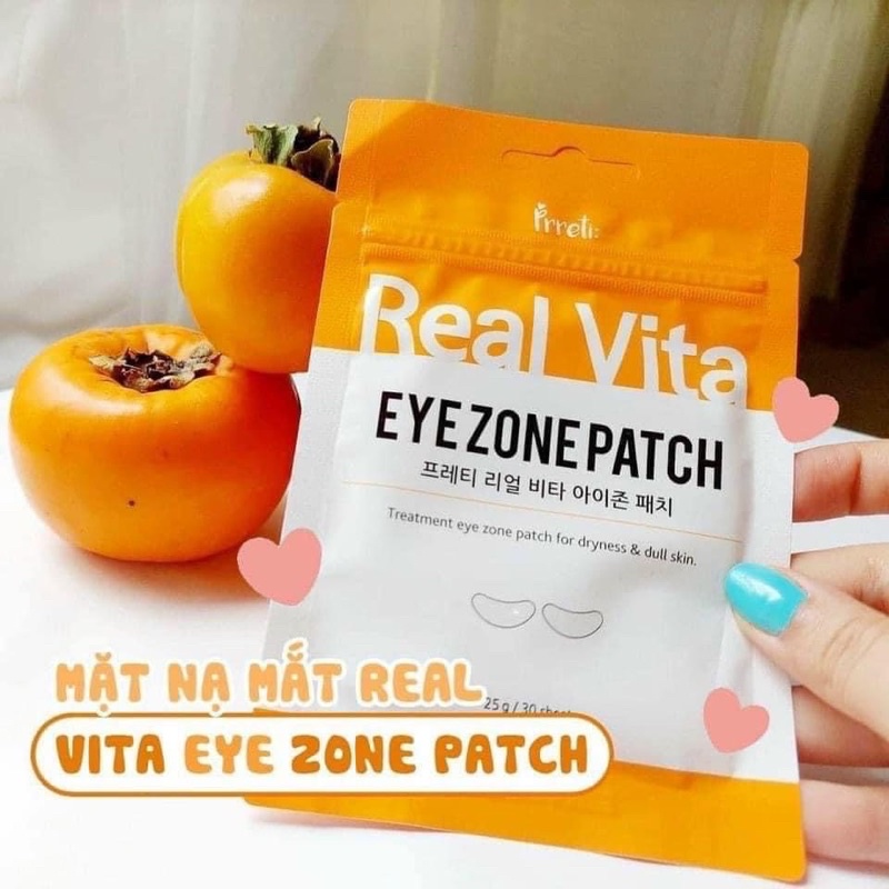 MẶT NẠ MẮT PRRETI REAL VITA EYEZONE PATCH GÓI 30 MIẾNG