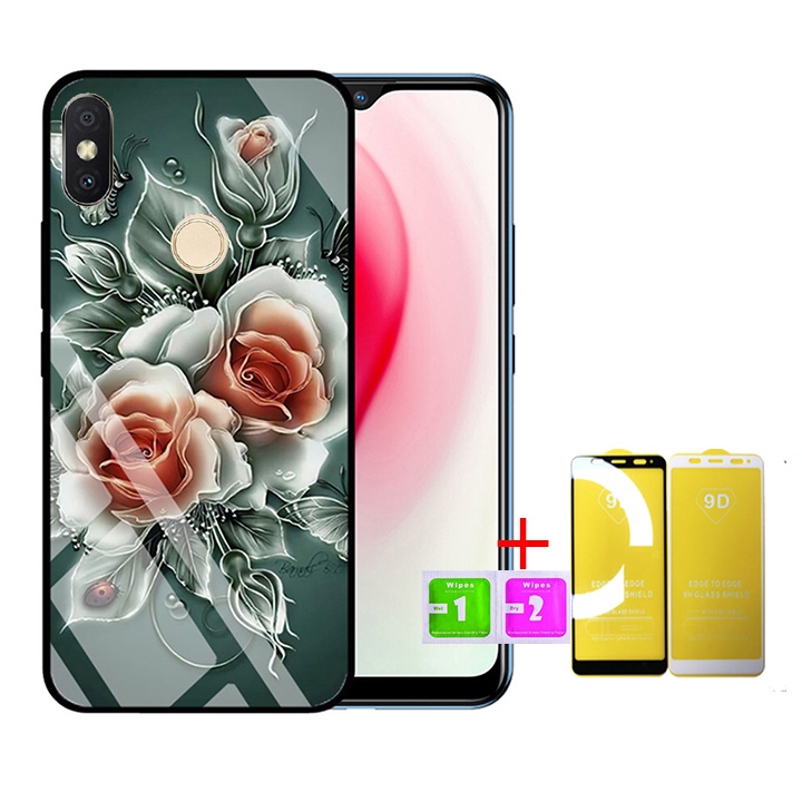 &quot;Combo 1 ốp lưng Xiaomi Redmi Note 5 Pro + 1 Cường Lực&quot; Mặt kính 3D sang trọng_Không Nhòe, Không Phai Hình ( Tim shop )