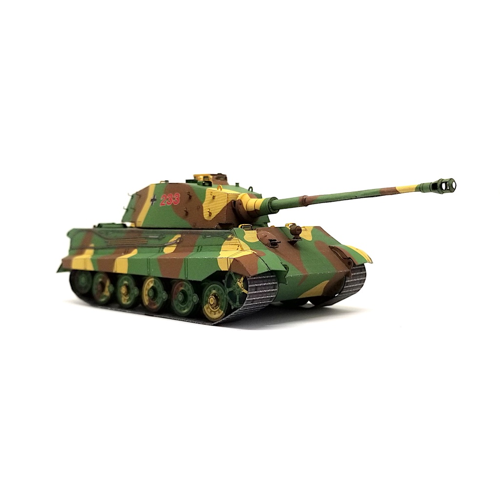 Mô hình giấy 3D  tank Tiger II tỉ lệ 1/72