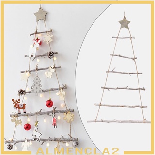 Christmas Tree Wall Hanging or Holiday Natural Wood