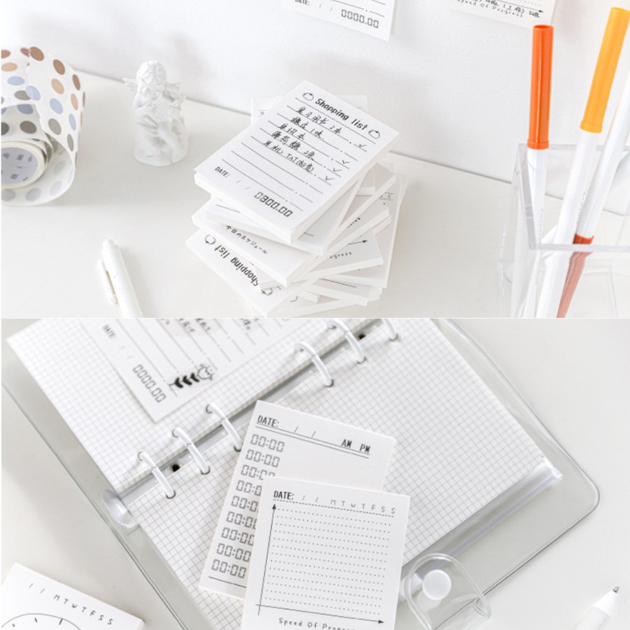 Bộ 50 giấy ghi chú Have a good life notepad lập kế hoạch planner | BNM125