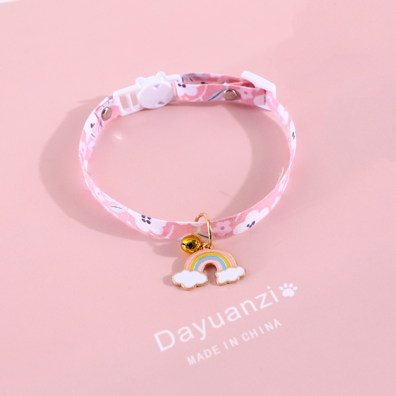 Vòng Cổ Gắn Chuông / Đám Mây / Cầu Vồng Thời Trang An Toàn Cho Thú Cưng