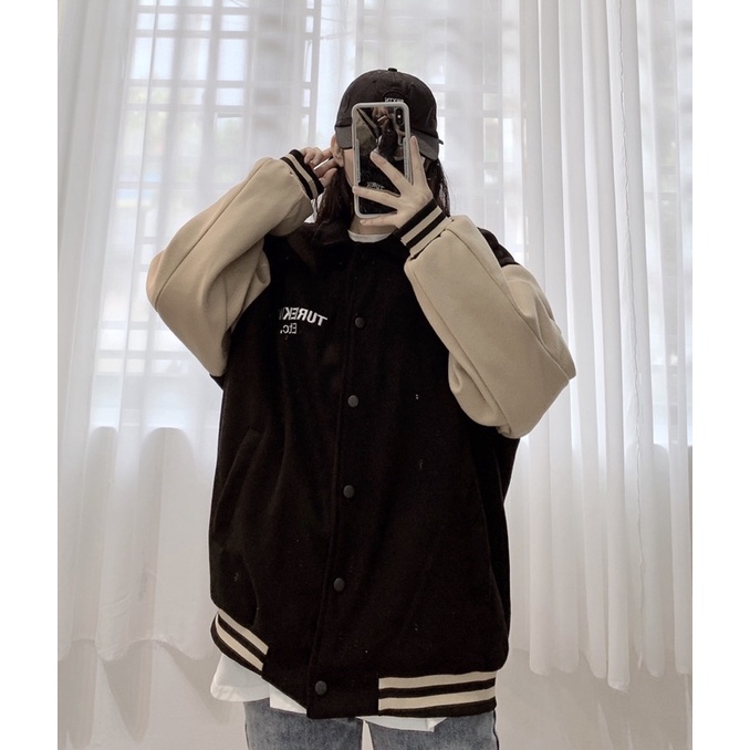 áo bomber dạ cực ấm có cổ