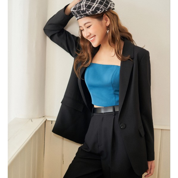 Áo crop top 2 dây xanh thiên thanh 0AO3013 ADORE DRESS | BigBuy360 - bigbuy360.vn