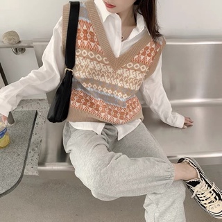 Áo gile len nâu (có ảnh thật)