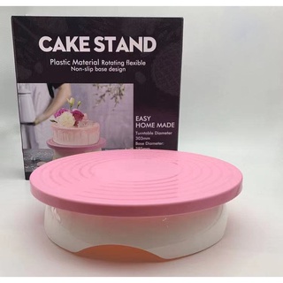 BÀN XOAY BÁNH KEM HÔNG 28CM CAO 7CM CÓ HỘP