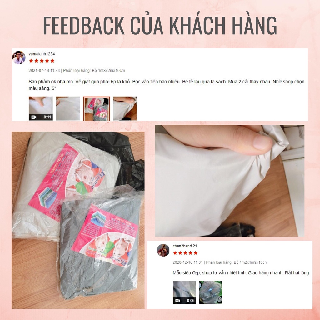 Ga chống thấm trơn cho bé 1m6 và 1m8