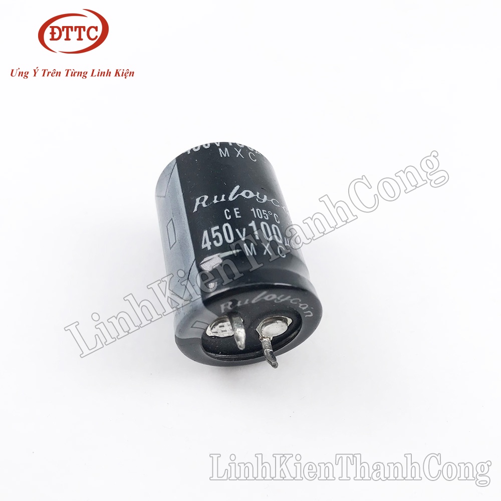 Tụ 100uF 450V chân cứng (22x30mm)