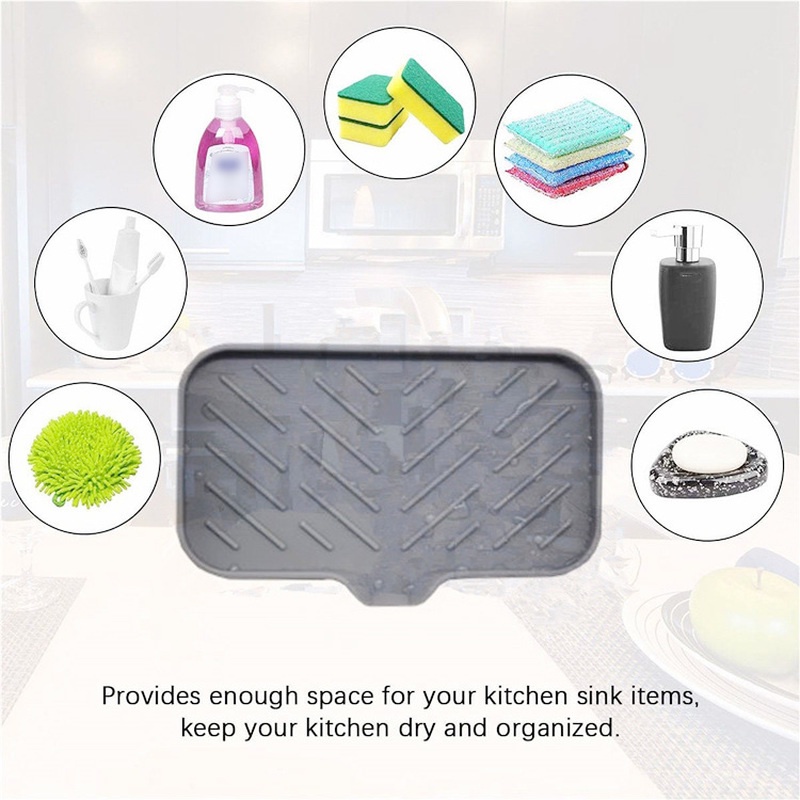 Khay Silicone Đựng Xà Phòng Có Rãnh Thoát Nước Tiện Lợi