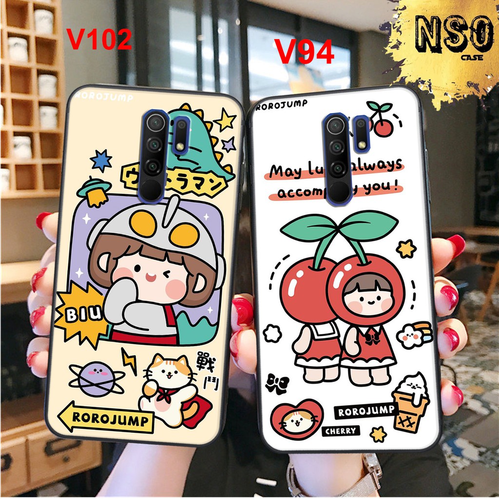 Ốp Lưng Xiaomi Redmi 9 - Xiaomi Redmi Note 8 Pro - Xiaomi Redmi Note 8 In Hình Roro Jump Siêu Đáng Yêu