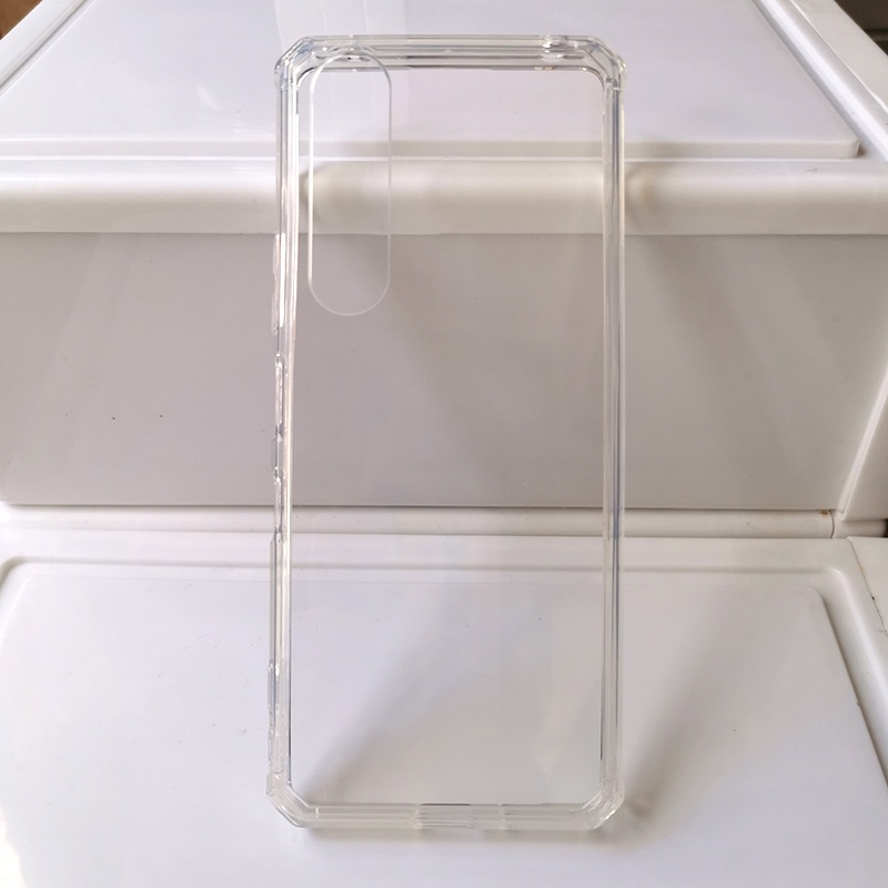 Ốp Điện Thoại Nhựa Cứng Viền Silicone Chống Sốc Trong Suốt Cho Sony Xperia 1 IV / 1IV / Xperia 10IV