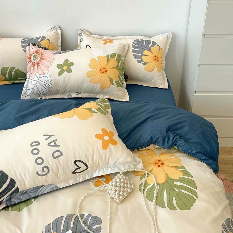 Bộ cotton poly hàn quốc Bo Decor 4 món đủ kích thước