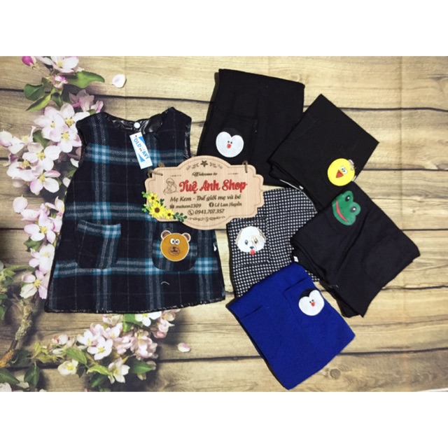 Váy dạ thêu hình thú 8-15kg