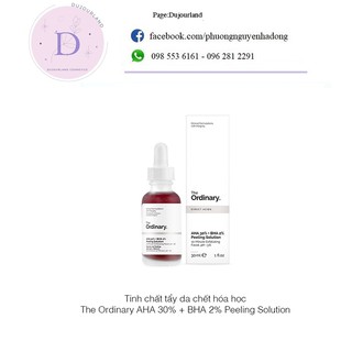 co video+co bill Thanh tẩy da AHA 30% + BHA 2% Peeling Solution - The