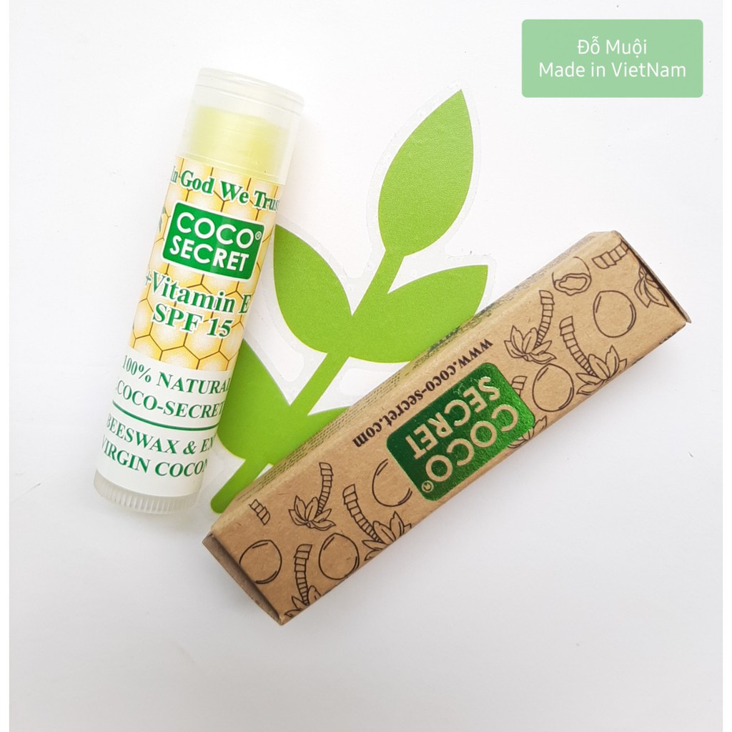 Son dưỡng môi dầu dừa sáp ong Coco Secret | BigBuy360 - bigbuy360.vn
