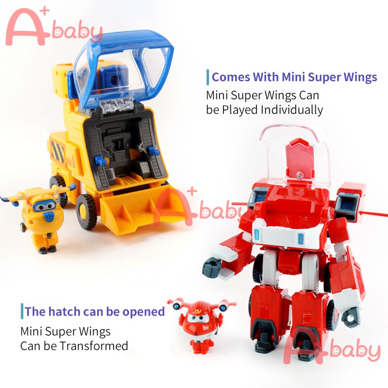 Super Wings Đồ chơi robot biến hình vui nhộn kích thước 18cm