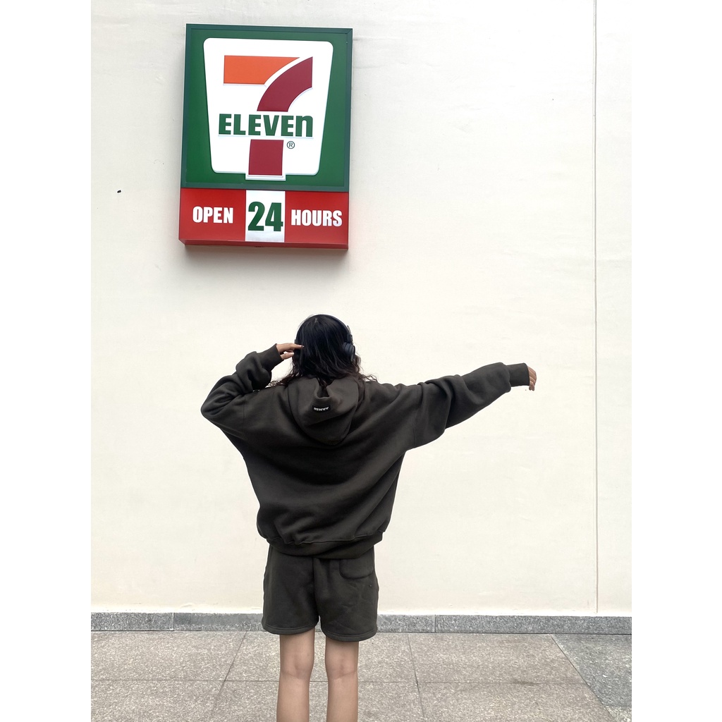 Áo HOODIE ARMEO MÀU XÁM ĐEN, Nỉ bông dày dặn, form ovesized basic // ARMEO STORE
