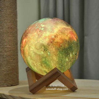 Đèn Ngủ Mặt Trăng 3D Galaxy Cảm Ứng