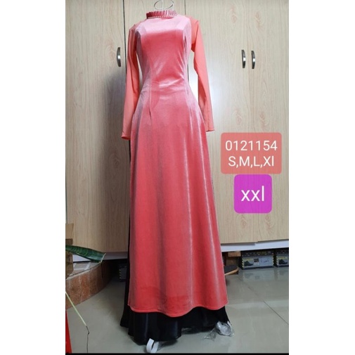 Áo dài nhung trẻ