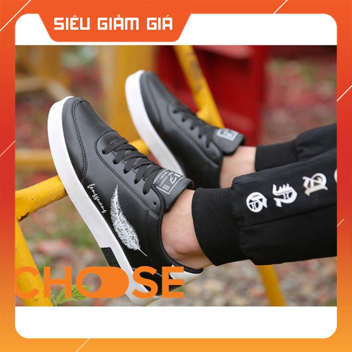 Giày Nam Choose Giày Thể Thao Bata Nam Họa Tiết Lông Vũ Ấn Tượng, Phong Cách Hàn Quốc GK6K6 [ MỚI VỀ ]