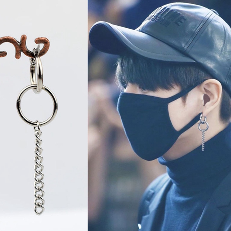 Đôi khuyên tai dài BTS Bangtan Boys Jungkook thời trang Hàn Quốc