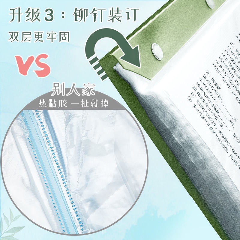 Túi Đựng Giấy Kiểm Tra Khổ A3 / A3 Trong Suốt Sức Chứa Lớn Tiện Dụng Cho Học Sinh Trung Học