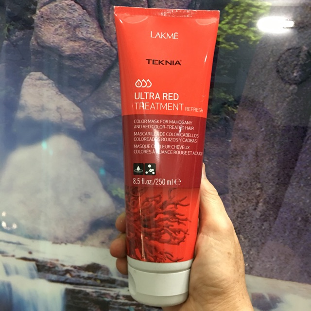 Kem ủ tóc cho tóc nhuộm đỏ Lakme Teknia Coral Red Treatment Refresh 250ml