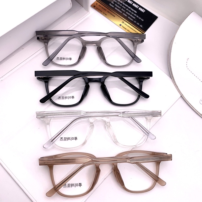 Gọng kính LUTTO thời trang Hàn Quốc nhựa Acetate bản chuẩn kèm hộp hãng