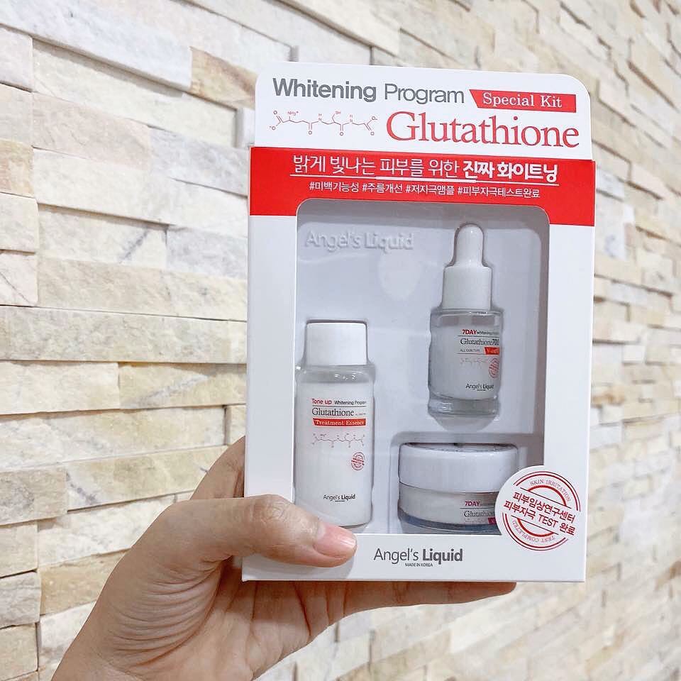 Set dưỡng trắng da mini 7DAY Whitening program Glutathione
