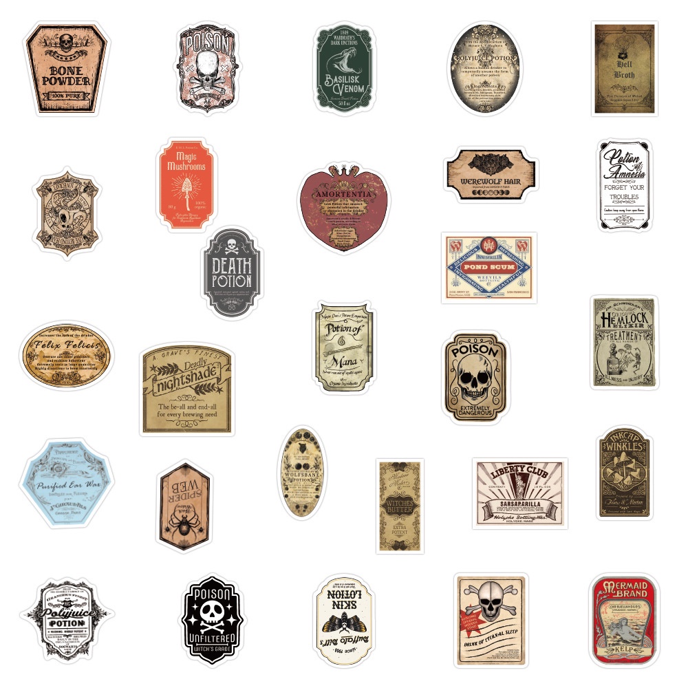 50/25/10 miếng dán dùng để trang trí sổ tay phong cách vintage