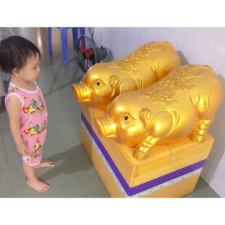 Lợn đất, lon dat, lợn đất khổng lồ, heo đất, heo quay khổng lồ dài 70cm