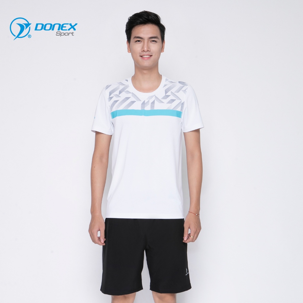 Áo Thể Thao Nam Không Cổ DONEXPRO Form Classic, Chất Liệu Thun Mè Thoáng Mát, Thoát Hơi Nhanh MC-9008