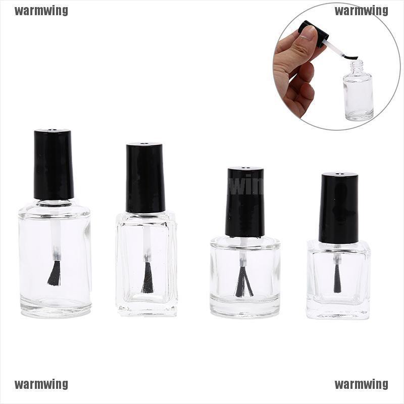 1 Lọ Thủy Tinh Rỗng Đựng Sơn Móng Tay 10 / 15ml Kính