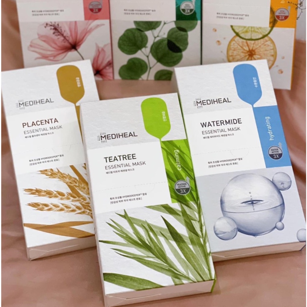 Mặt Nạ Dưỡng Da Dưỡng Ẩm, Chăm Sóc Da Mềm Mịn Mediheal Essential Mask Ver 2022 - Bovie
