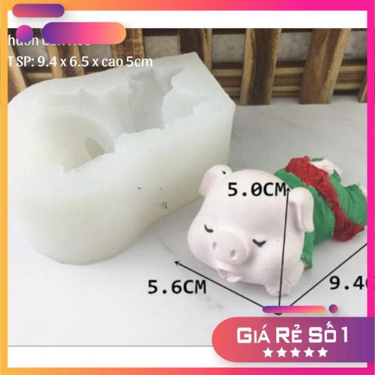 Khuôn silicon hình heo size nhỏ