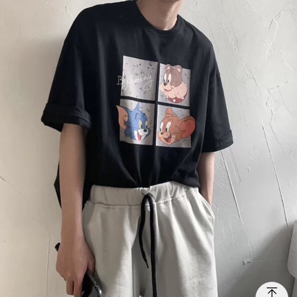 Áo thun tay lỡ form rộng họa tiết nhân vật hoạt hình Tomm - Unisex nam nữ đều mặc được | BigBuy360 - bigbuy360.vn