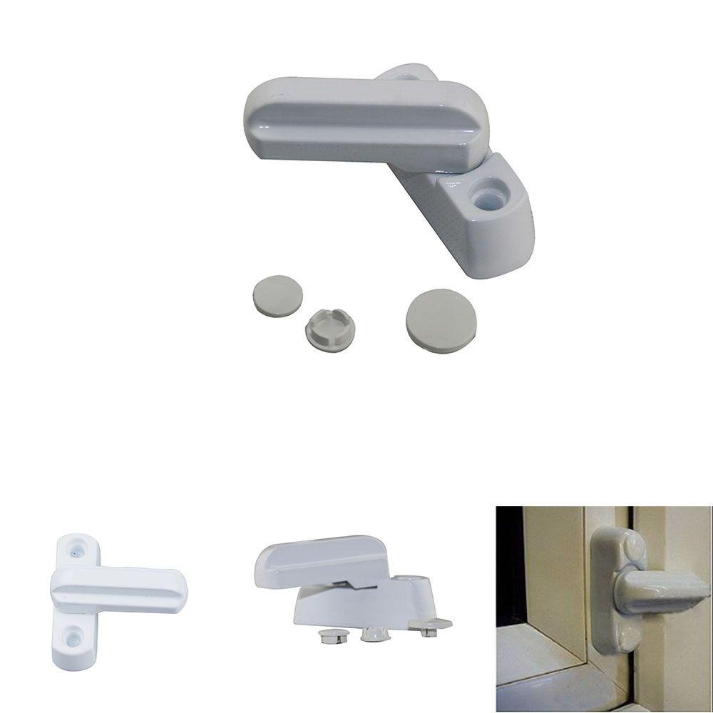 1 Khóa Cửa Sổ Màu Trắng Cải Thiện Phần Cứng Sash Jammer