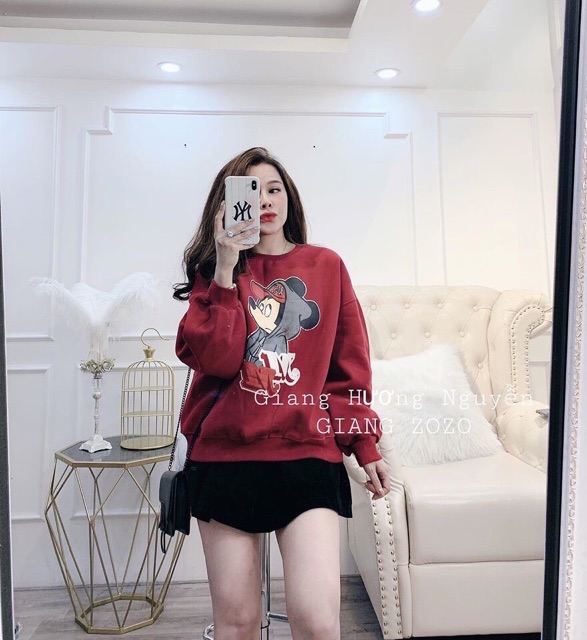 BÁN SỈ ÁO NỈ BÔNG MICKY 3 MÀU CHO NỮ | BigBuy360 - bigbuy360.vn