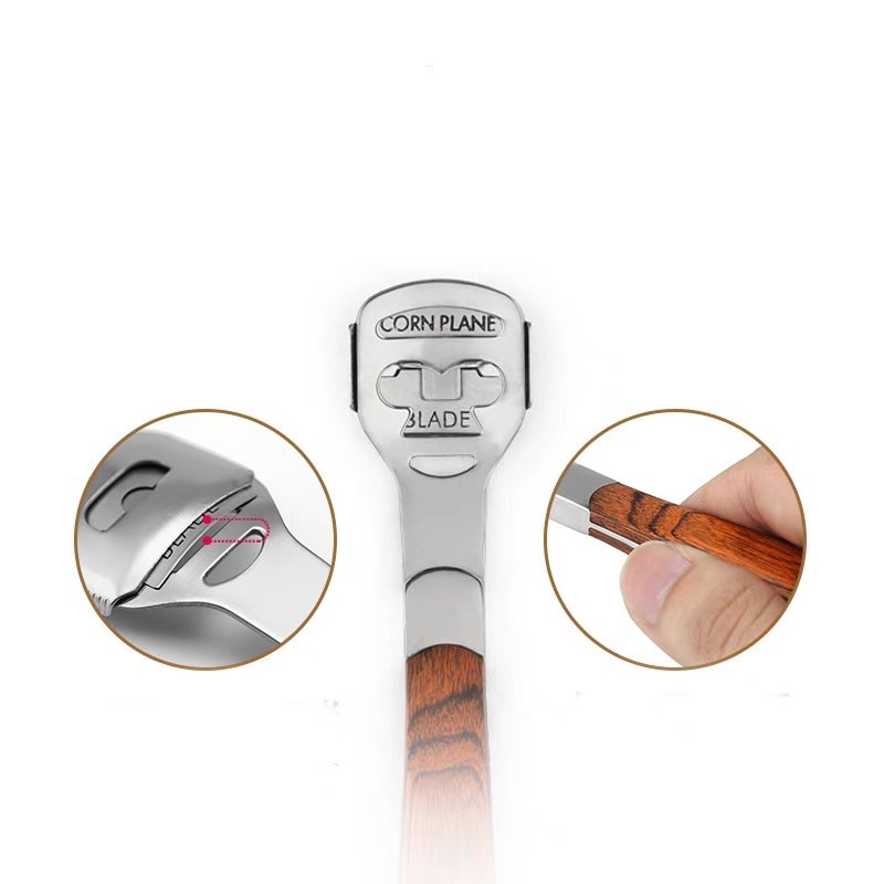 Dụng Cụ Chà Gót Chân Tẩy Da Chết Kèm 20 Lưỡi Dao Cạo