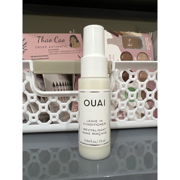 [Mini 25ml] [OUAI] Xịt dưỡng mềm mượt tóc OUAI Leave in Conditioner