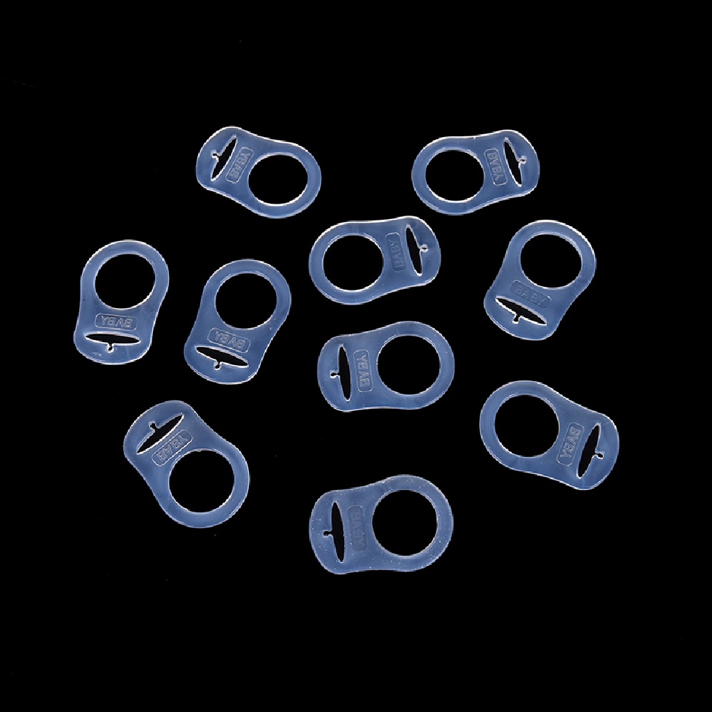 [dreamdreaming2.vn] 10-Pcs-Clear-Silicone-Button-Ring-Dummy-Pacifier-Holder-Clip-Adapter， [VN] | BigBuy360 - bigbuy360.vn