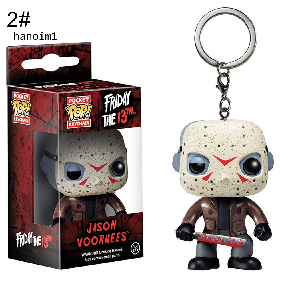 Móc treo chìa khóa hình nhân vật Jason Voorhees Funko thứ 6 ngày 13 kích thước 10cm độc đáo